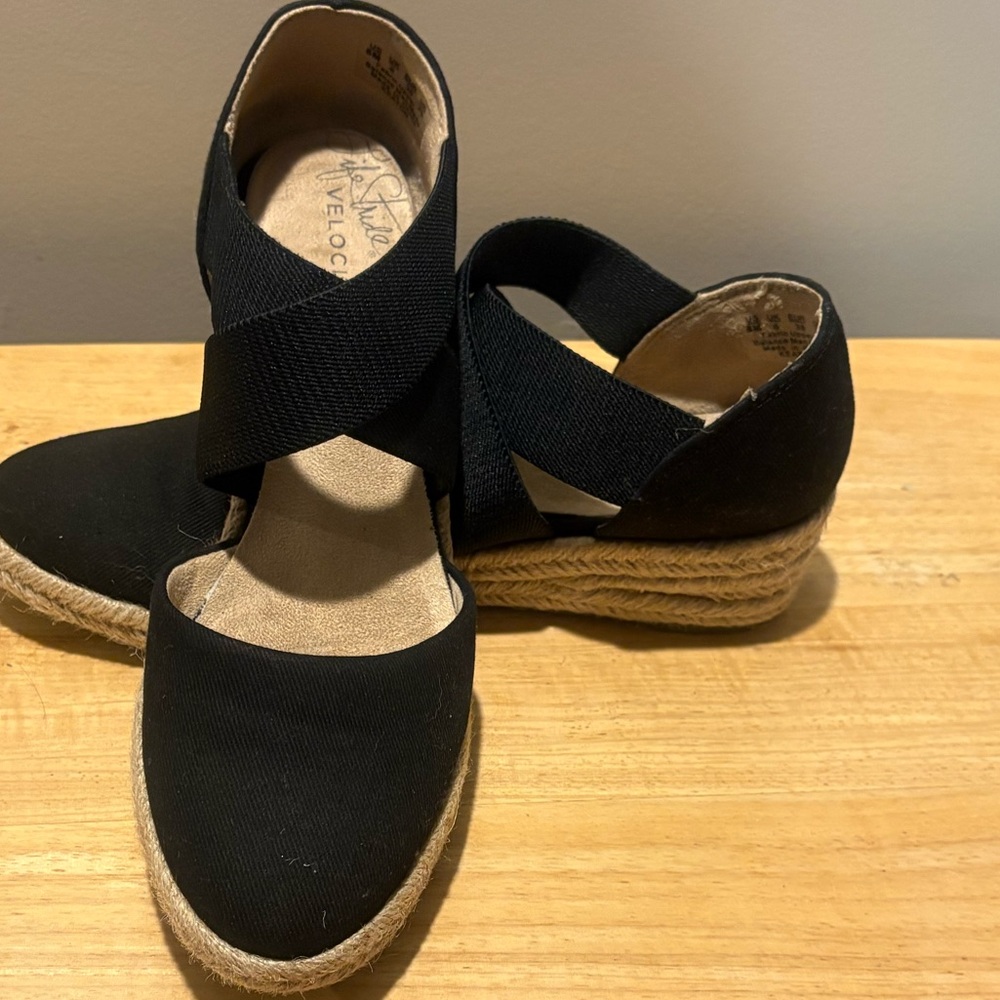 Life Stride Black Espadrilles